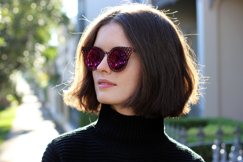 AUSTRALIAN-FASHION-BLOG-Chloe-Hill-Wearing-House-of-Holland-purple-reflective-cagefighter-sunglasses-on-the-streets-of-sydney