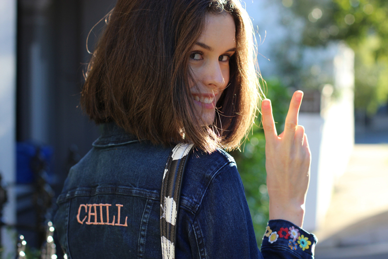 CHLOE-CHILL-AUSTRALIAN-FASHION-BLOG-Customised-Levis-dark-denim-jacket-with-floral-embroidery