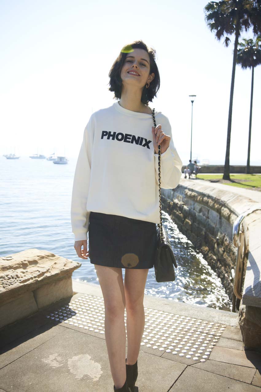 Chloe Hill shot by Sean Slattery for Chloe Chill Wearing Iro Paris and Citizens of Humanity