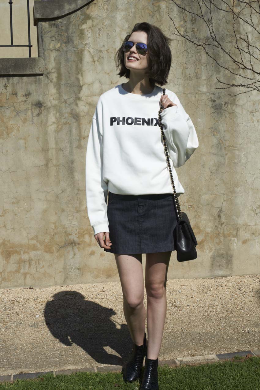 Chloe Hill shot by Sean Slattery for Chloe Chill Wearing Iro Paris and Citizens of Humanity