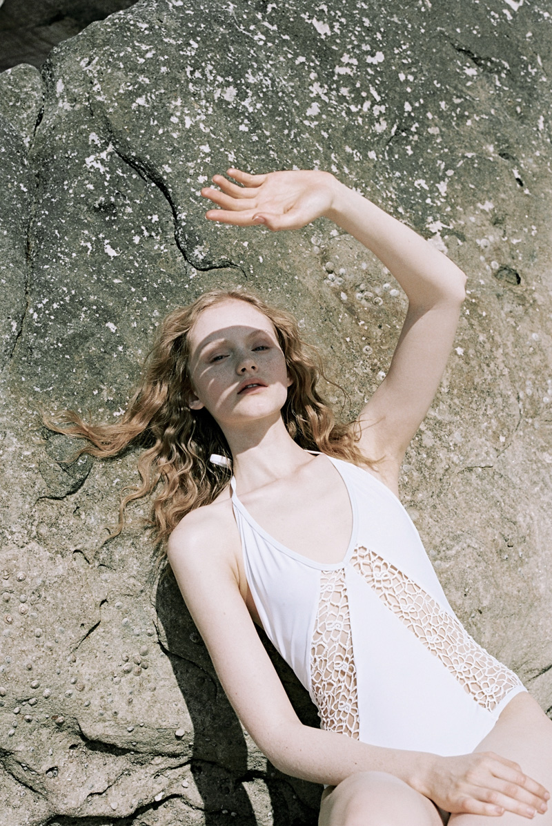 Oyster Market Swim Shot by Dakota Gordon Styled by Chloe Hill