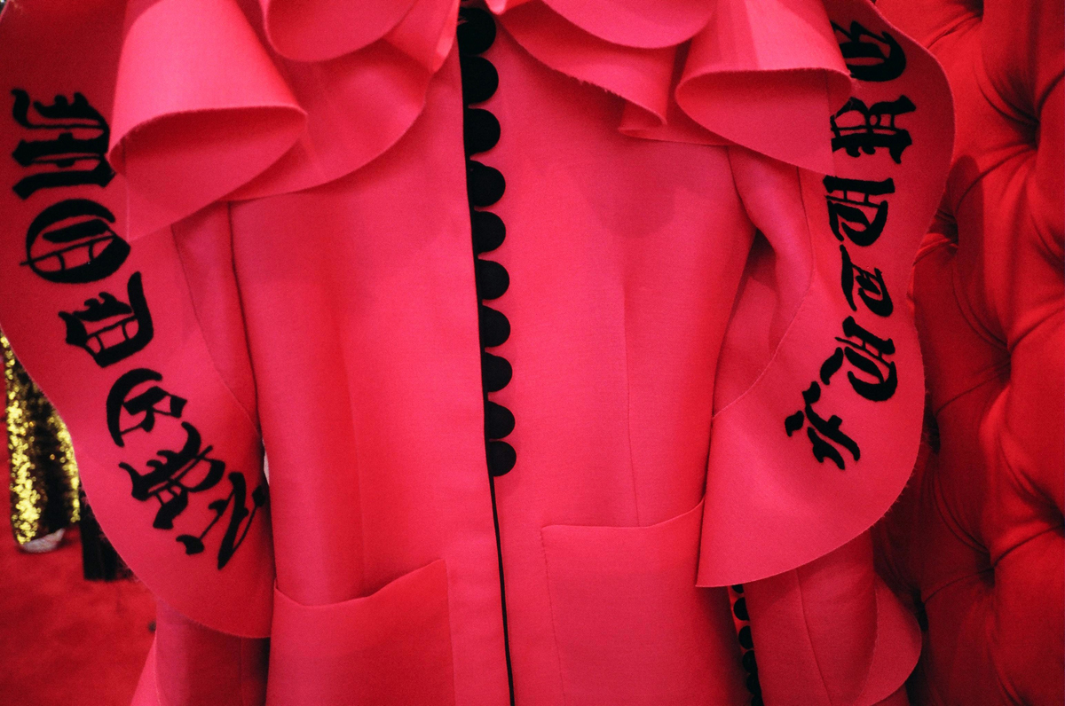 Gucci SS17 Modern Future pink ruffled dress