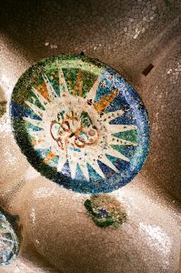 Barcelona Guide ceramic tiles at park guell 2