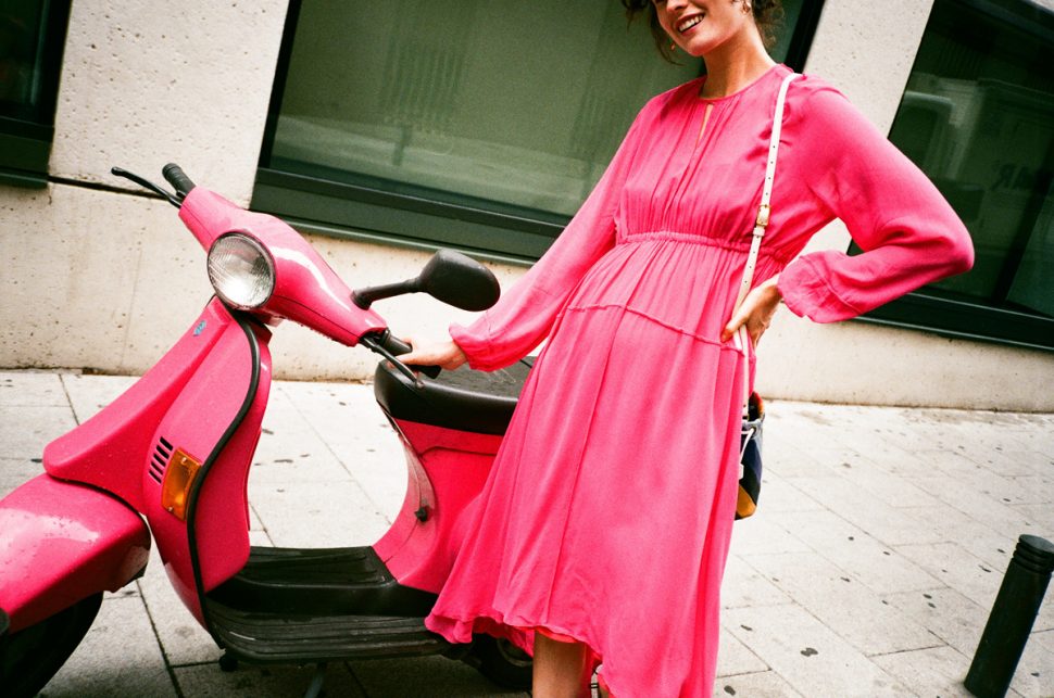 Lee mathews pink dress madrid CHLOE HILL 2