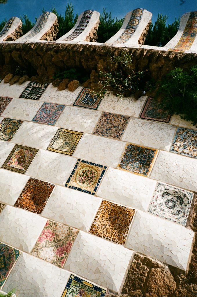 ceramic tiles at parc Guell 2