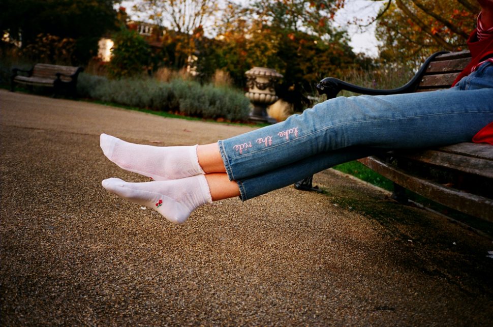 M.i.h embroidered jeans
