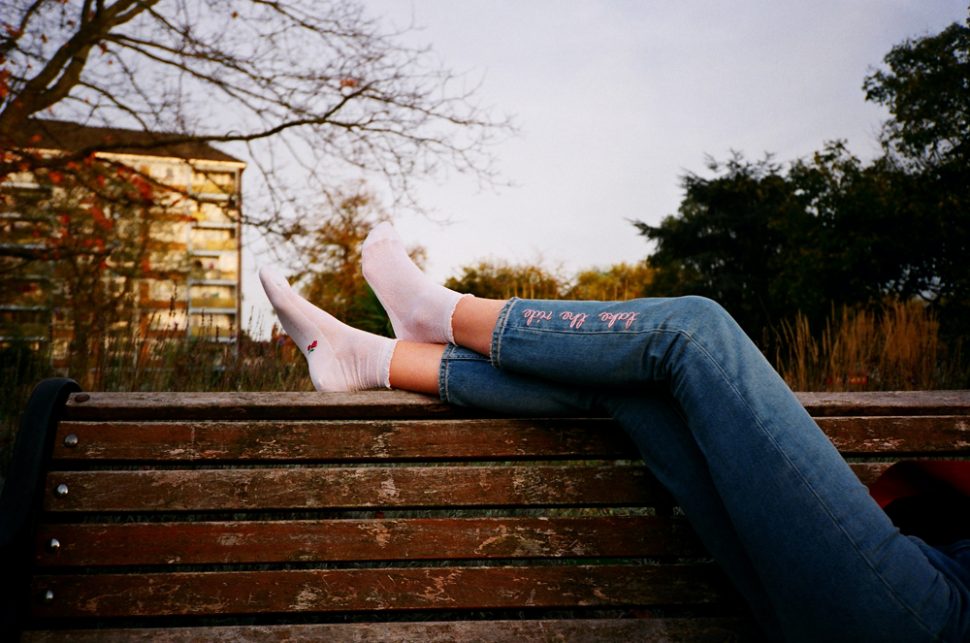 M.i.h embroidered jeans
