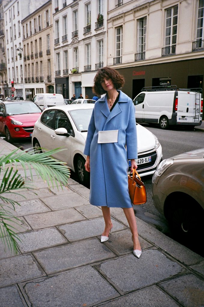 Rejina Pyo blue coat