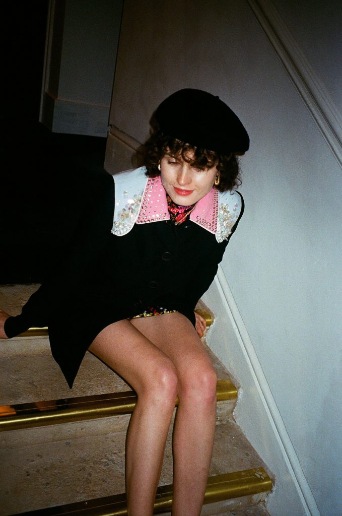Gucci beret LFW chloe chill miu miu and MSGM from theoutnet at the pilgrm hotel london 1