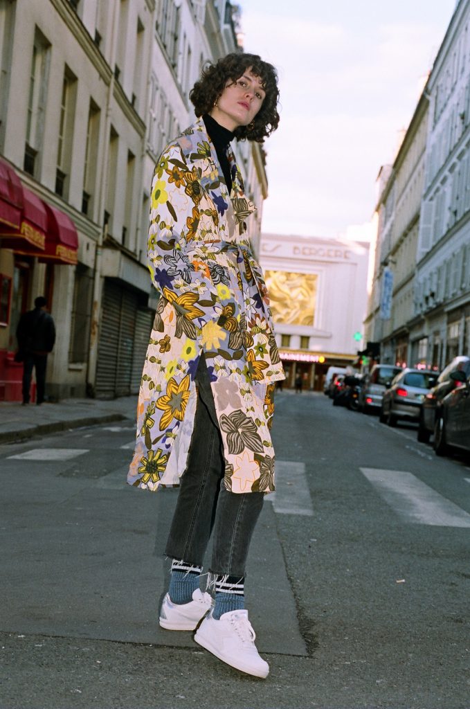 Chloe Hill Street Style Diadora in Paris 3