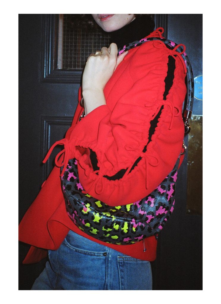 Berta Cabestany red jacket LFW CHLOE HILL 35mm film 1