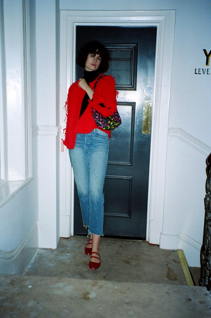 Berta Cabestany red jacket LFW CHLOE HILL 35mm film 4